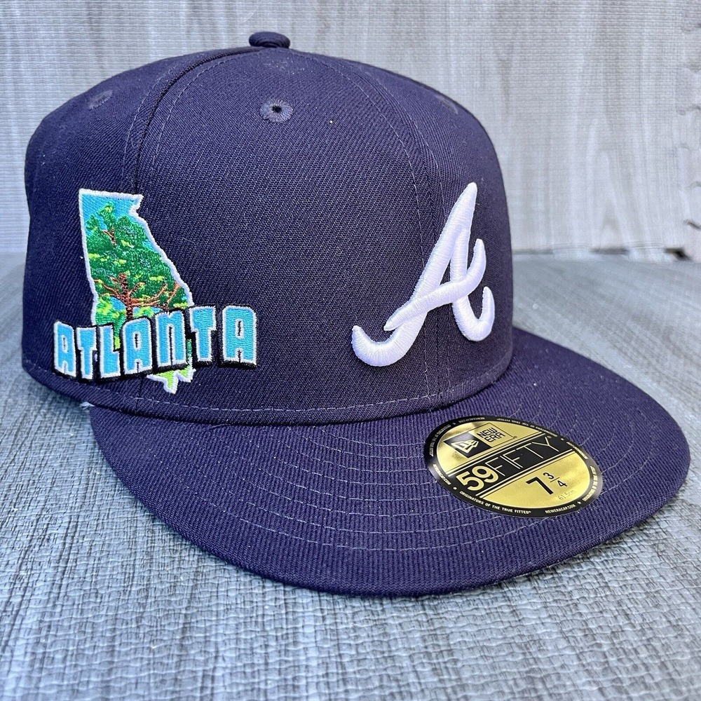 New Era Navy Blue Atlanta Hat